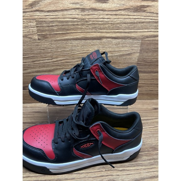 KEEN Utility Overton Work Shoes Carbon Toe Mens Size 11.5d EE Low Black/Red - Picture 11 of 11